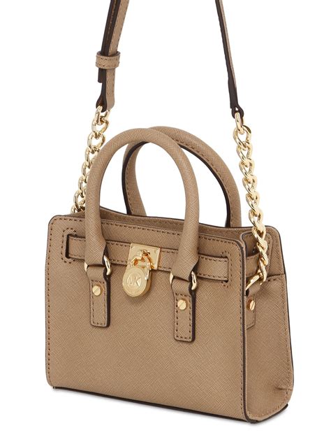 michael michael kors hamilton saffiano leather mini satchel|Michael Kors saffiano leather tote.